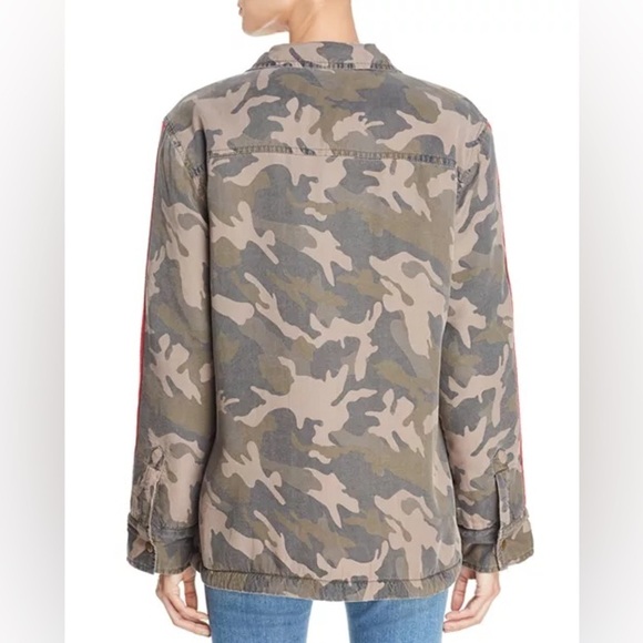 Vintage Havanna Faux Fur-Lined Track Stripe Camo Jacket - Picture 7 of 8